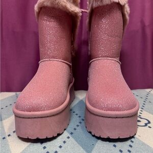 Glaze Sparkling Pink Winter Boots